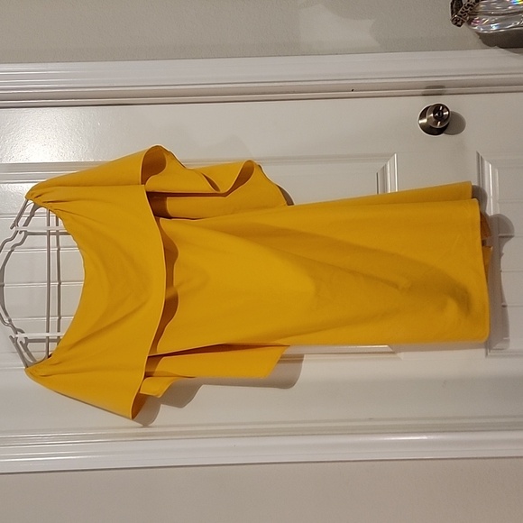 Grace Karin Caped Dress Size XXL. Yellow. - Picture 4 of 9